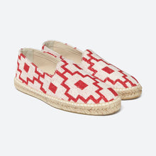 Load image into Gallery viewer, Espadrilles - White Machu Terry
