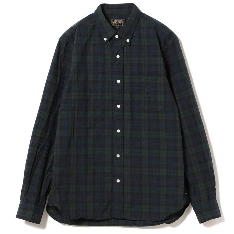 RHC つぶやく Indigo Black Watch Shirts