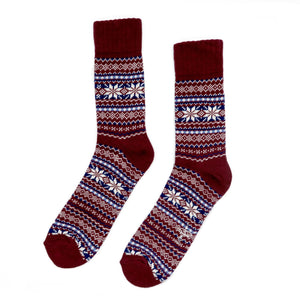 Nordic Socks - Dark Red