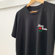 Load image into Gallery viewer, Nova Rosa Chest Print T-Shirt - Black
