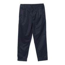 Load image into Gallery viewer, Pleated Twill Trousers - Navy
