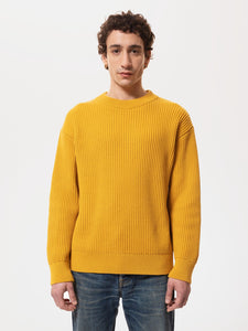 Frank Chunky Rib Sweater - Saffron