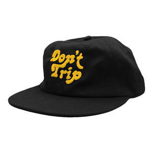Don't Trip Strapback Hat - Black / Gold