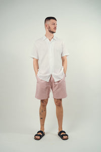 Island S/S Linen Shirt - White