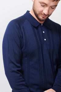 William Knit Polo - Navy