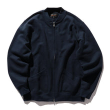 Load image into Gallery viewer, Zip Sweat Bomber - Navy
